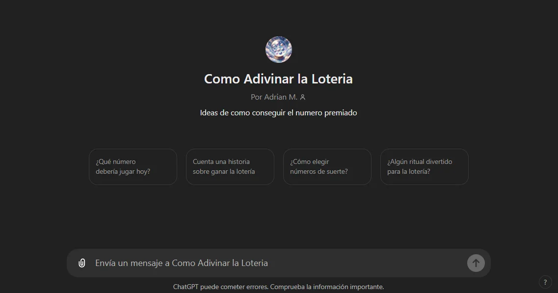 chat gpt como adivinar la loteria